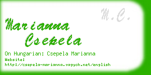 marianna csepela business card